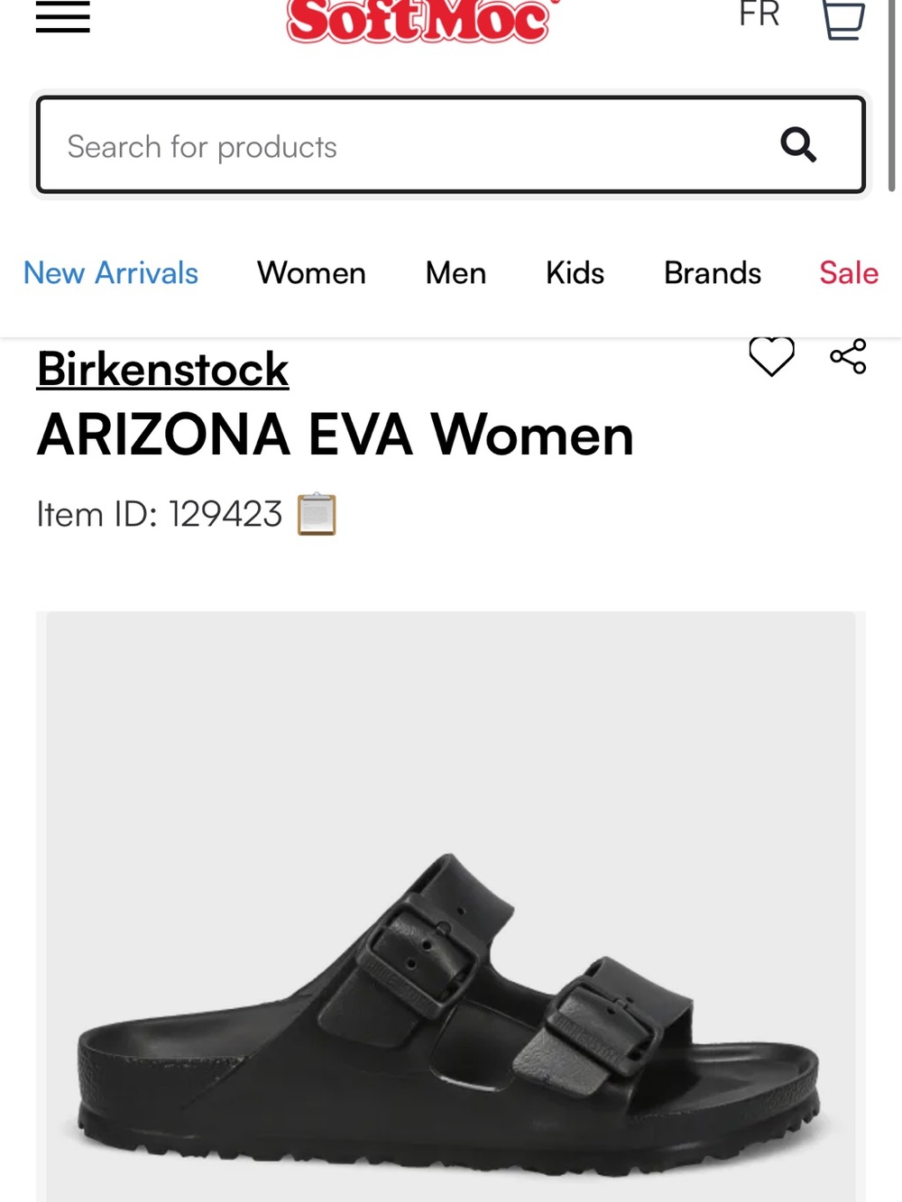 Birkenstock Black ARIZONA EVA Women’s Slide Sandal